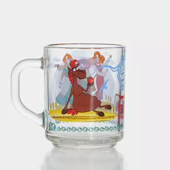 Кружка стеклянная «Три Богатыря. Царевны», 200 мл