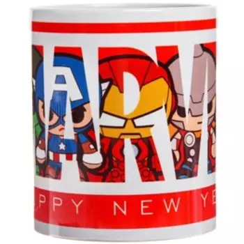 Кружка "Новый год" 350 мл, Мстители