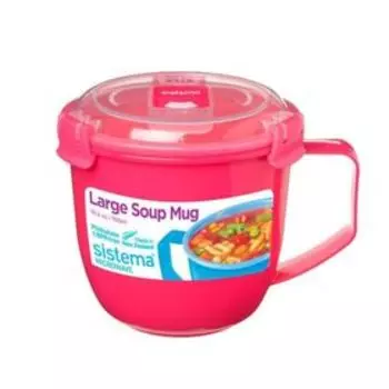 Кружка суповая Sistema, 900 мл, цвет МИКС