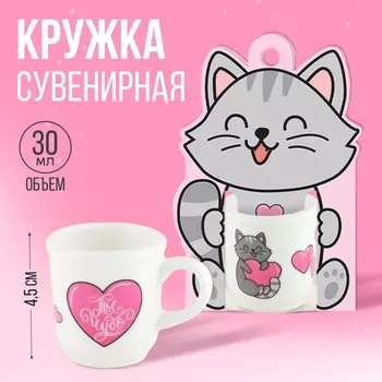 Кружка, сувенир «Счастье моё», 30 мл