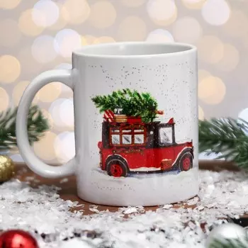 Кружка керамическая новогодняя «Время творить чудеса», 320 мл