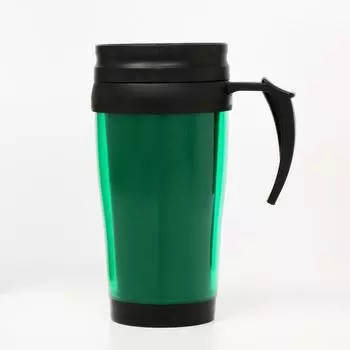 Термокружка, 400 мл, Комфорт "Визави", 12.5 х 17 см, зеленая