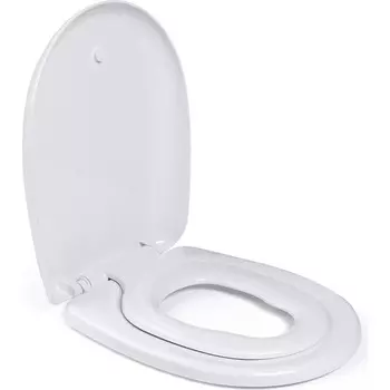 Крышка для унитаза UNIVERSAL, овальное, термопласт, съёмная вставка для детей