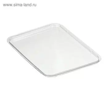 Крышка к контейнеру КМ-950КВ, прямоугольная, цвет прозрачный, размер 18 х 13,5 х 0,6 см