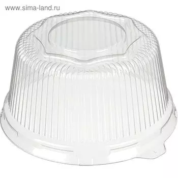 Крышка к контейнеру Т-135К, круглая, цвет прозрачный, размер 16,5 х 16,5 х 7,3 см, объём 500 мл