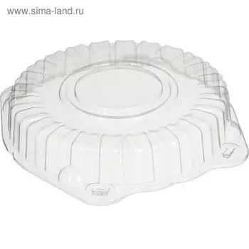 Крышка к контейнеру Т-207/1КН (М) (Т), круглая, цвет прозрачный, размер 21,85 х 21,85 х 3,5 см, объём 800 мл