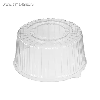 Крышка к контейнеру «Т-235 К (GN1914) Эконом», круглая, цвет прозрачный, размер 26,5 х 26,5 х 12,6 см, объём 1,5 л