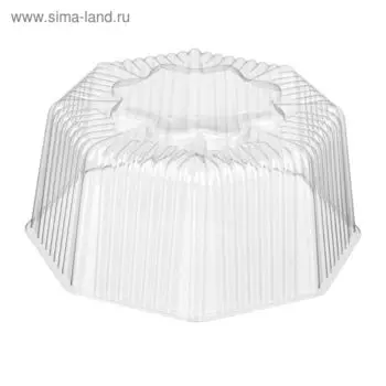 Крышка к контейнеру Т-401К, восьмиугольная, цвет прозрачный, размер 21,3 х 21,3 х 9,7 см, объём 800 мл