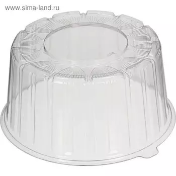 Крышка «Т-192К Стандарт», круглая, цвет прозрачный, размер 20,4 х 9,6 см