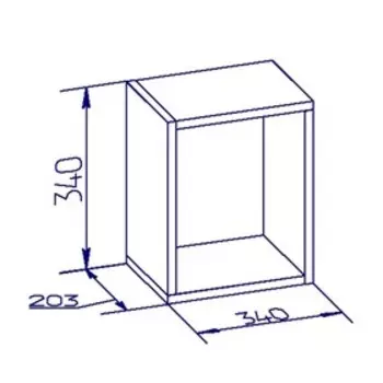 Куб Nature 98, 340 × 203 × 340 мм, цвет гаскон пайн