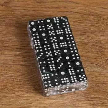 Кубики игральные 1.41.4 см, набор 100 шт., чёрные