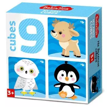 Кубики «На краю земли», без обклейки, 9 шт