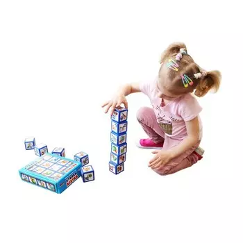 Кубики с бортиком «Азбука», 12 элементов, 5.5 см