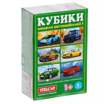 Кубики в картинках из 6 штук, МИКС