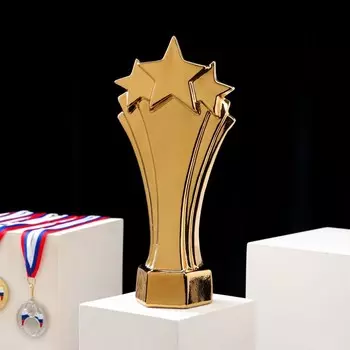 Кубок "Чемпион", булат, золотистый, керамика, 33 см