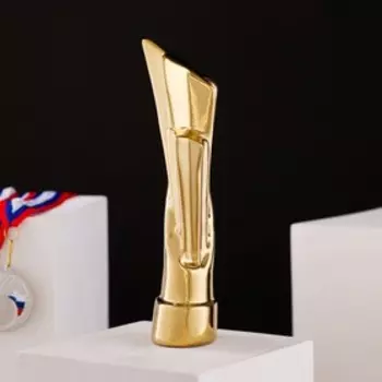 Кубок "Салют", булат, золотистый, керамика, 21 см