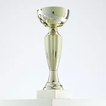 Кубок 106, наградная фигура, золото, подставка камень, 18,8 х 7 х 5 см.