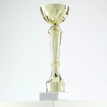 Кубок 151С, наградная фигура, золото, подставка камень, 22 см