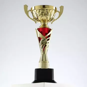 Кубок 155C, наградная фигура, золото, подставка пластик, 32 см