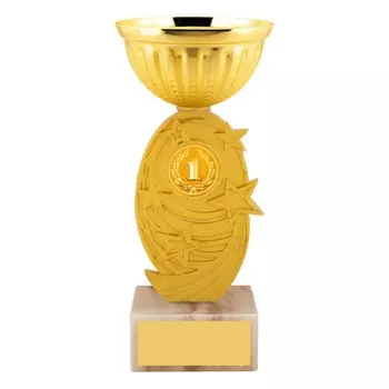 Кубок спортивный, площадка под нанесение, высота 17,5 см, цвет золото
