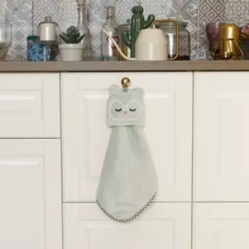 Кухонное полотенце «Доляна. Совушка», 3030 см, микрофибра