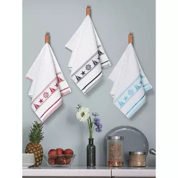 Кухонные полотенца махровые SAIL, размер 30x50 см, 3 шт