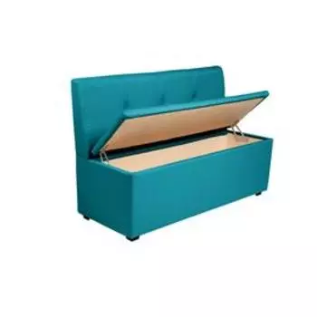 Кухонный диван "Юлия-1,4" 1400х830х550, рогожка AZURE
