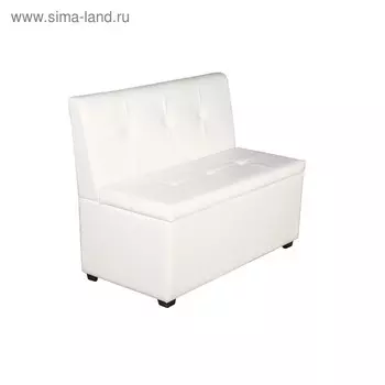 Кухонный диван прямой «Уют - 1.2», 1200550830 мм, цвет белый