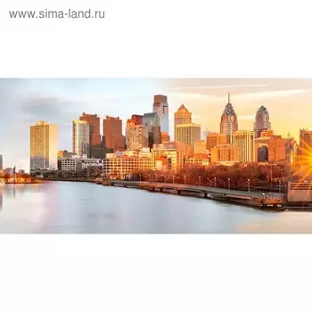 Кухонный фартук 1200х600 мм, закалённое стекло 4 мм, 4 отверстия под крепёж, цвет АРТ1756