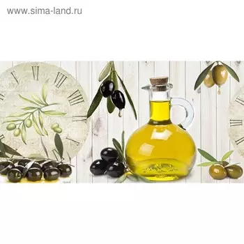 Кухонный фартук 1200х600 мм, закалённое стекло 4 мм, 4 отверстия под крепёж, цвет АРТ209