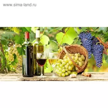 Кухонный фартук 1200х600 мм, закалённое стекло 4 мм, 4 отверстия под крепёж, цвет АРТ312