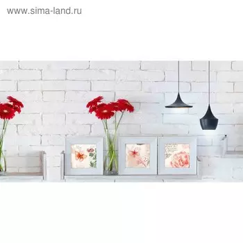 Кухонный фартук 1200х600 мм, закалённое стекло 4 мм, 4 отверстия под крепёж, цвет АРТ677