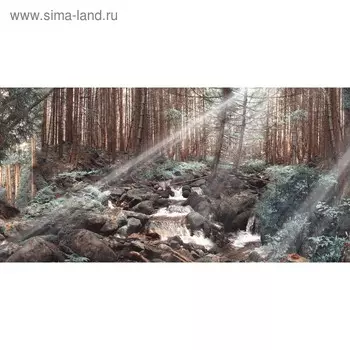 Кухонный фартук 1200х600 мм, закалённое стекло 4 мм, 4 отверстия под крепёж, цвет АРТ72