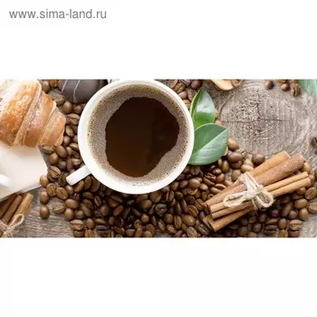 Кухонный фартук 1200х600 мм, закалённое стекло 4 мм, 4 отверстия под крепёж, цвет АРТ801