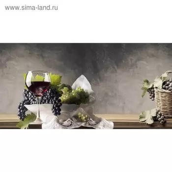 Кухонный фартук 1200х600 мм, закалённое стекло 4 мм, 4 отверстия под крепёж, цвет АРТ911