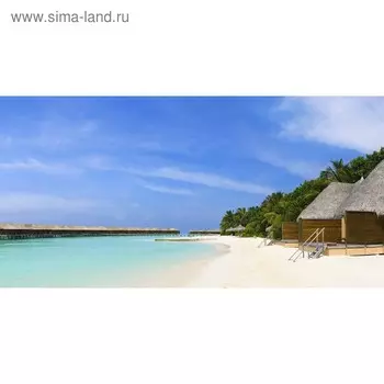 Кухонный фартук 1200х600 мм, закалённое стекло 4 мм, 4 отверстия под крепёж, цвет МП0166