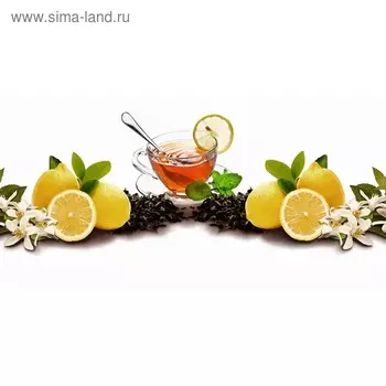 Кухонный фартук 1200х600 мм, закалённое стекло 4 мм, 4 отверстия под крепёж, цвет НП0020