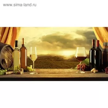 Кухонный фартук 1200х600 мм, закалённое стекло 4 мм, 4 отверстия под крепёж, цвет НП0032