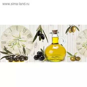 Кухонный фартук 1400х600 мм, закалённое стекло 4 мм, 6 отверстий под крепёж, цвет АРТ209