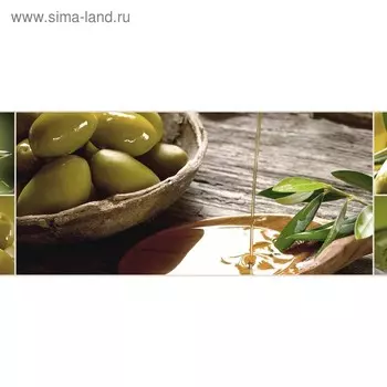 Кухонный фартук 1400х600 мм, закалённое стекло 4 мм, 6 отверстий под крепёж, цвет АРТ303