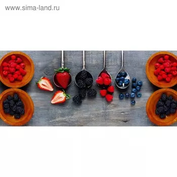 Кухонный фартук 1400х600 мм, закалённое стекло 4 мм, 6 отверстий под крепёж, цвет АРТ500