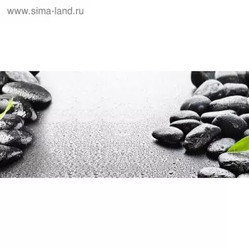 Кухонный фартук 1400х600 мм, закалённое стекло 4 мм, 6 отверстий под крепёж, цвет АРТ53