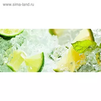 Кухонный фартук 1400х600 мм, закалённое стекло 4 мм, 6 отверстий под крепёж, цвет ФО0054