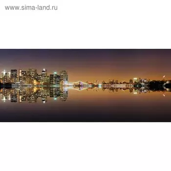 Кухонный фартук 1400х600 мм, закалённое стекло 4 мм, 6 отверстий под крепёж, цвет ГО0041