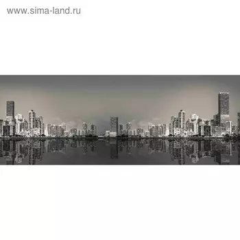 Кухонный фартук 1600х600 мм, закалённое стекло 4 мм, 6 отверстий под крепёж, цвет АРТ1857