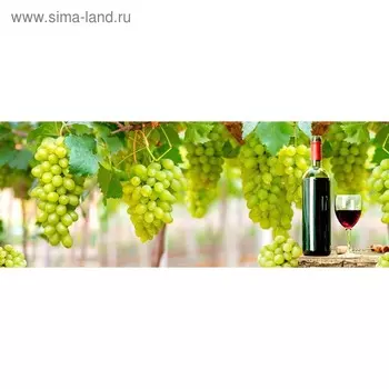 Кухонный фартук 1600х600 мм, закалённое стекло 4 мм, 6 отверстий под крепёж, цвет АРТ2199