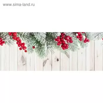 Кухонный фартук 1600х600 мм, закалённое стекло 4 мм, 6 отверстий под крепёж, цвет АРТ225