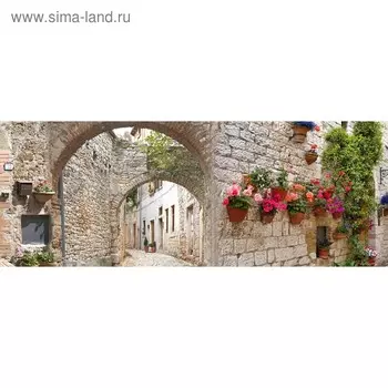 Кухонный фартук 1600х600 мм, закалённое стекло 4 мм, 6 отверстий под крепёж, цвет АРТ367