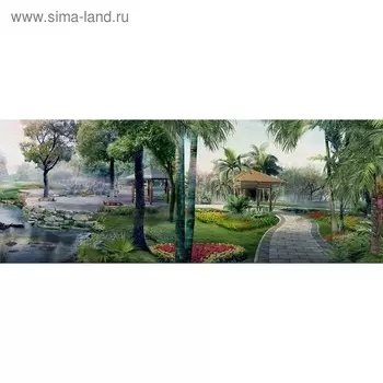 Кухонный фартук 1600х600 мм, закалённое стекло 4 мм, 6 отверстий под крепёж, цвет АРТ401