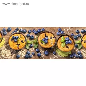 Кухонный фартук 1600х600 мм, закалённое стекло 4 мм, 6 отверстий под крепёж, цвет АРТ506